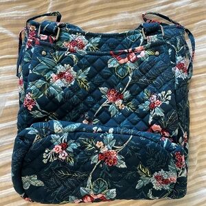 Vera Bradley NWT Glenna Satchel in Rose Toile - Breast Cancer edition